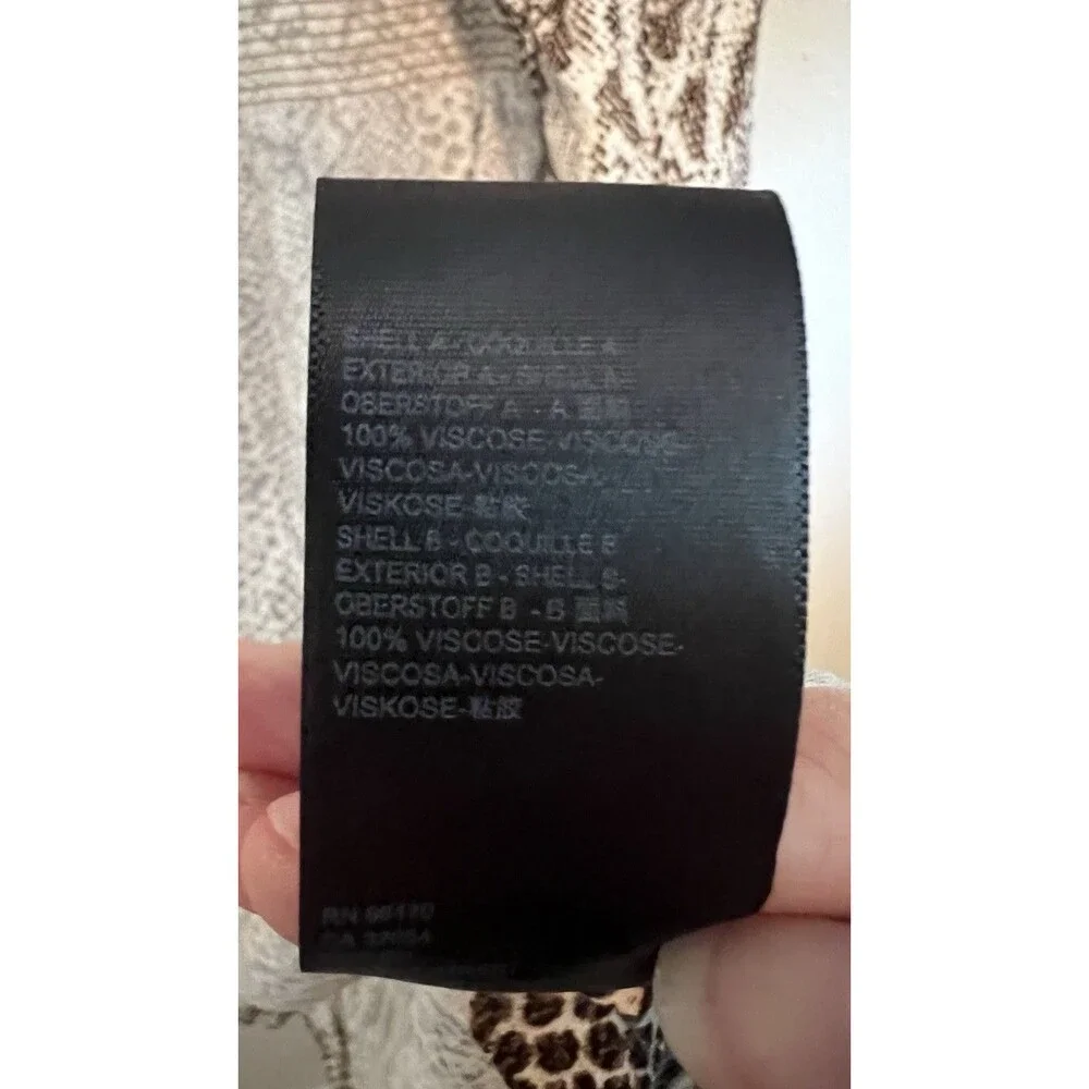 Free People Wild Nights Duster Womens Size XS animal Print Long Sleeve